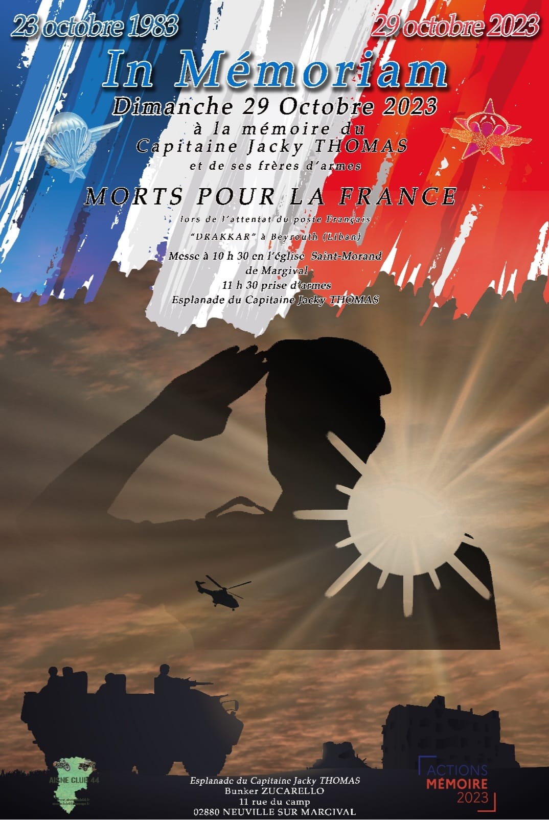 Commémoration du Capitaine Jacky Thomas 2023