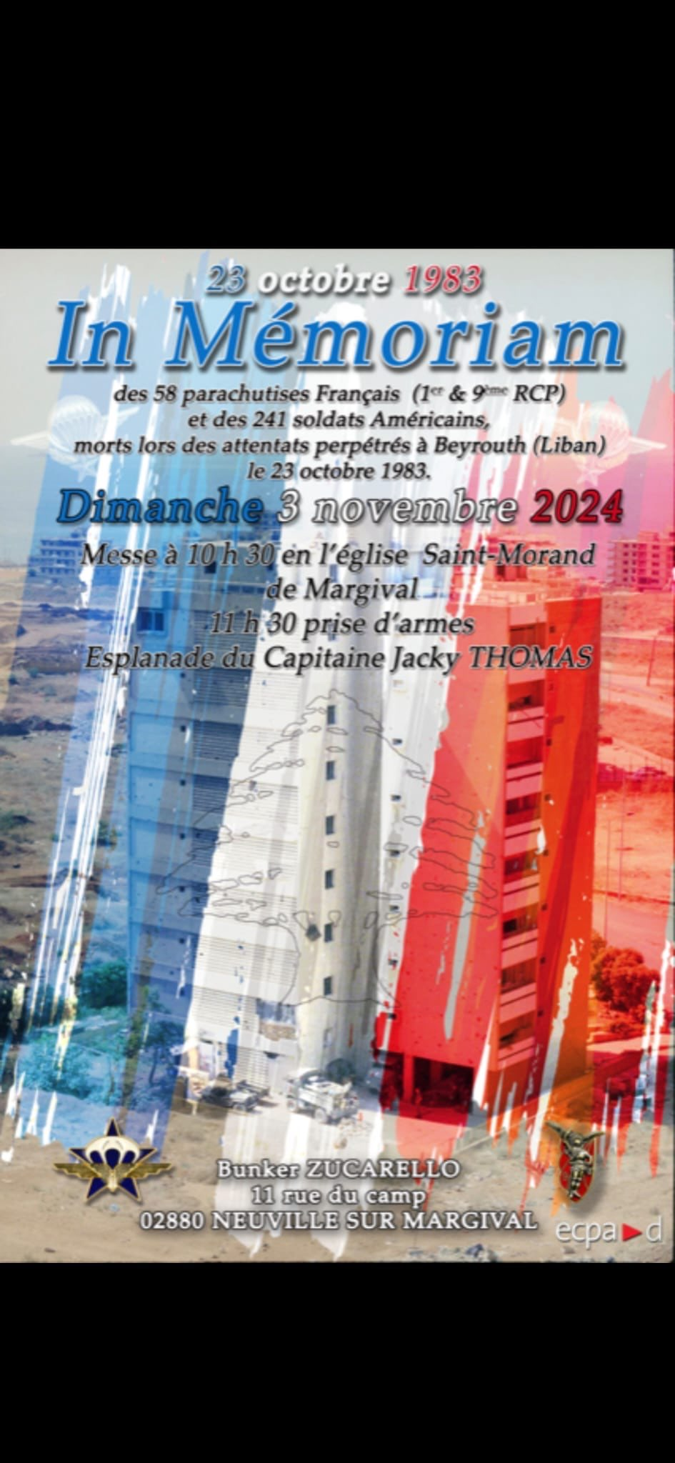 41ème commémoration de l&rsquo;attentat du Drakkar