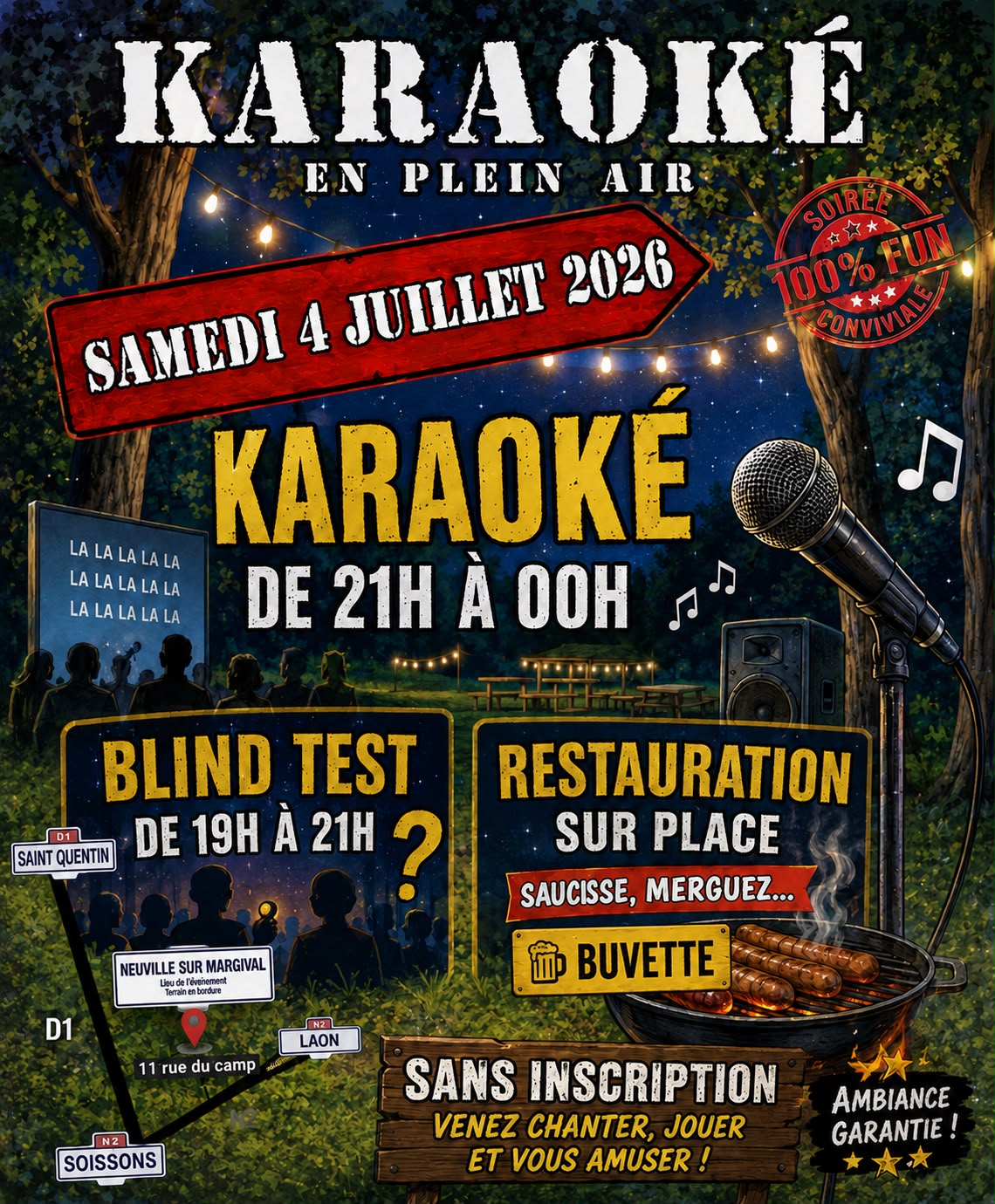 KARAOKÉ le 4 juillet 2026